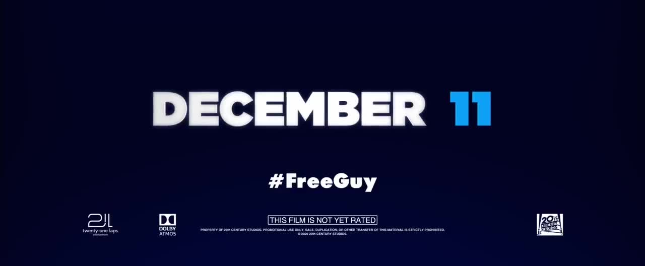 MOVIE TRAILER "FREE GUY" #FREEGUY = Coming in December 11, 2022