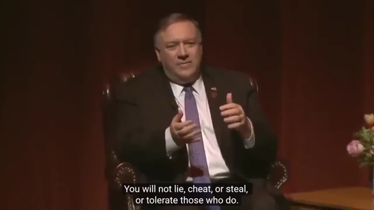 Typical CIA Playbook. CIA Director: "We Lie, We Cheat, We Steal"