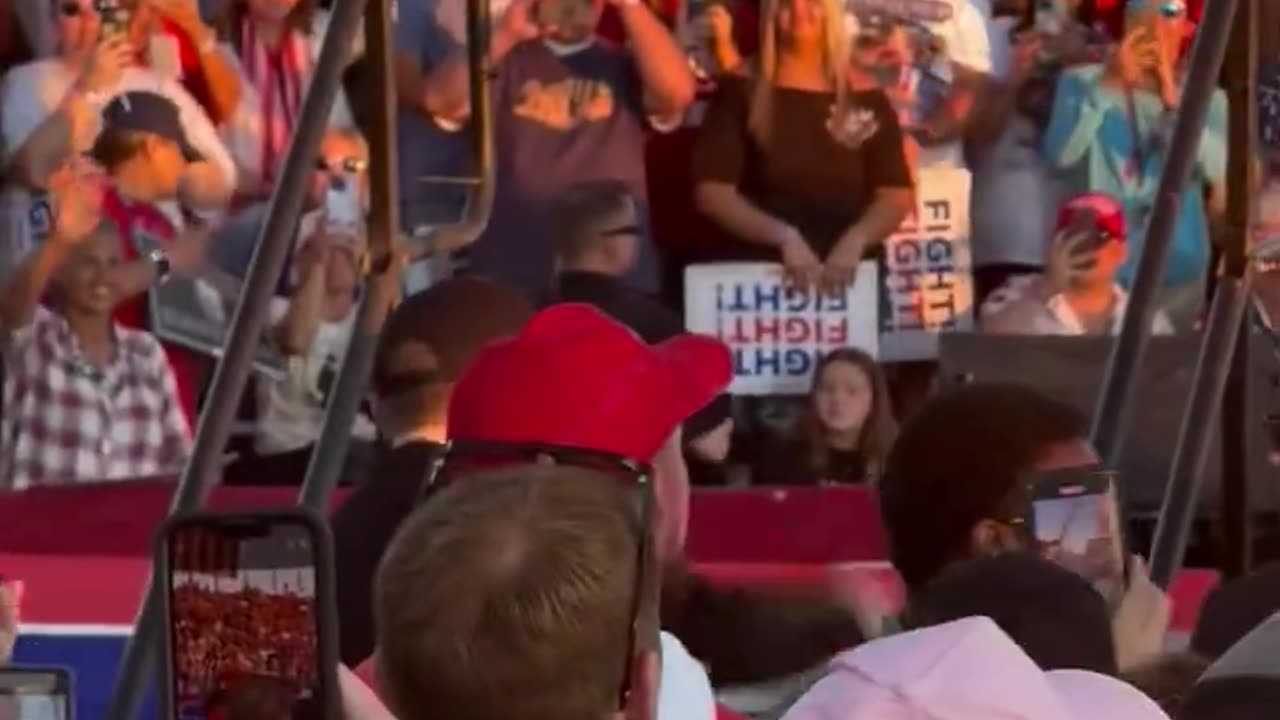 Elon Musk takes the stage with Donald Trump in Butler, PA,