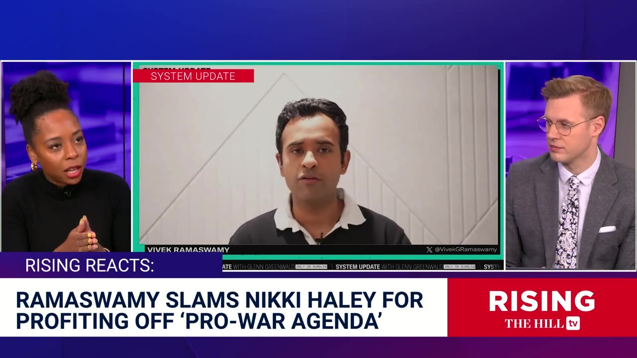 Vivek Ramaswamy on Glenn Greenwald: NikkiHaley BOUGHT AND PAID FOR By Defense Industry