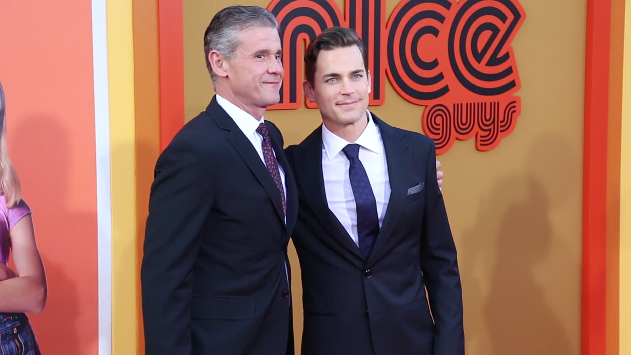 Matt Bomer & Simon Halls - Los Angeles premiere of 'The Nice Guys'