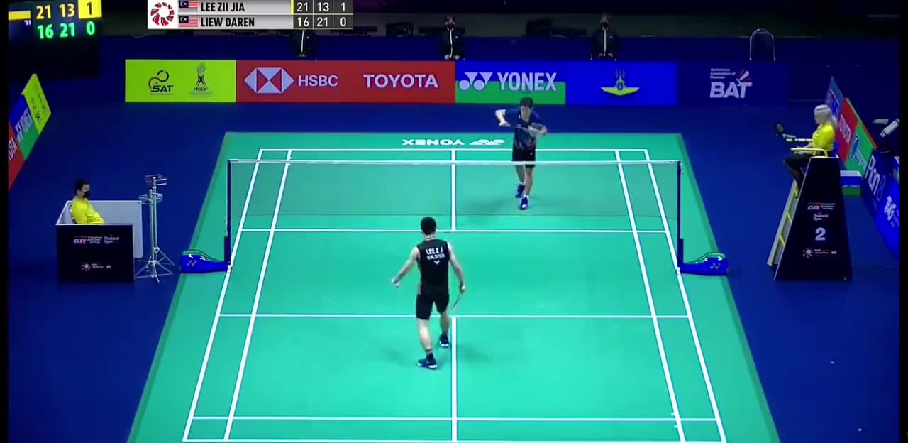 2022 Thailand Open 🏸 - MS SF - Lee (MAS) 🇲🇾 VS Liew (MAS) 🇲🇾