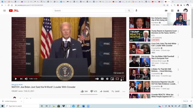 Joe Biden Says The N-Word !
