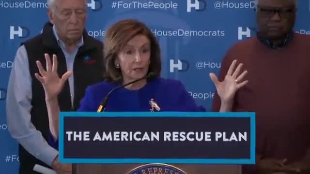 Nancy PELOSI: it isn't government spending bringing inflation infact its reducing the national debt.