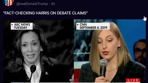 “FACT-CHECKING HARRIS ON DEBATE CLAIMS” A Truth post by DJT