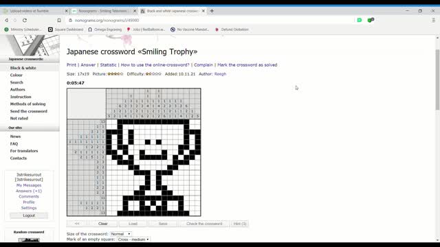 Nonograms - Smiling Trophy