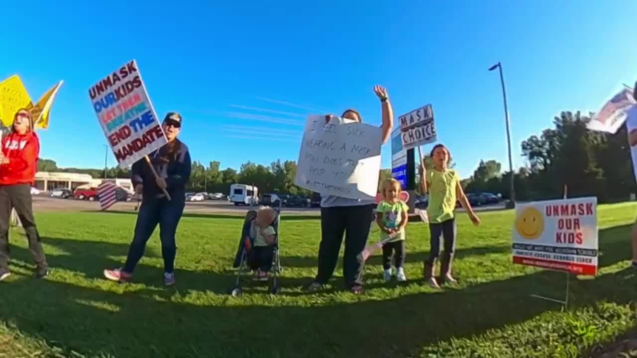 Protesting Berrien County Health Department 2021