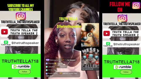 MESSY CALLER TELLS SWEETS2HAVE HE NOT PAYING FAMGONATURAL A DIME