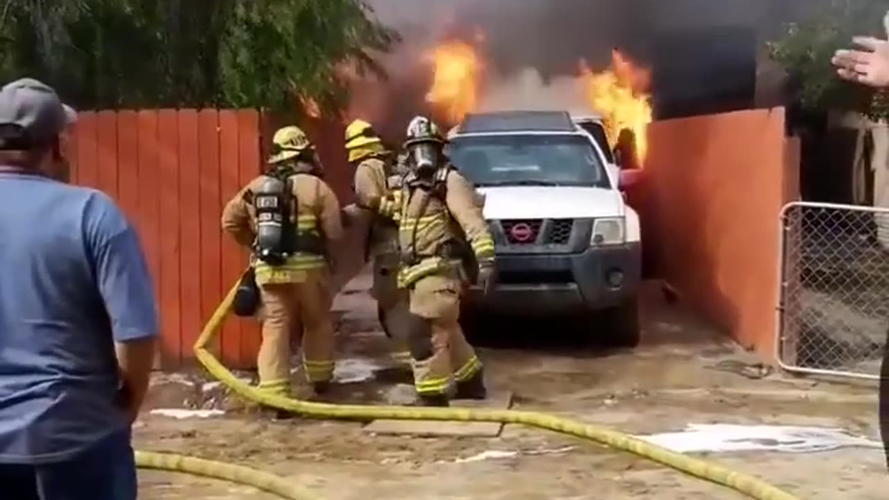 Man runs into burning home to save his dog