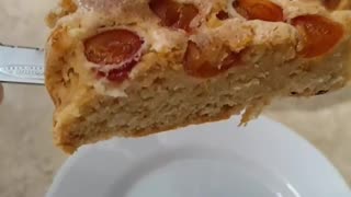 Quick pie with mirabelles