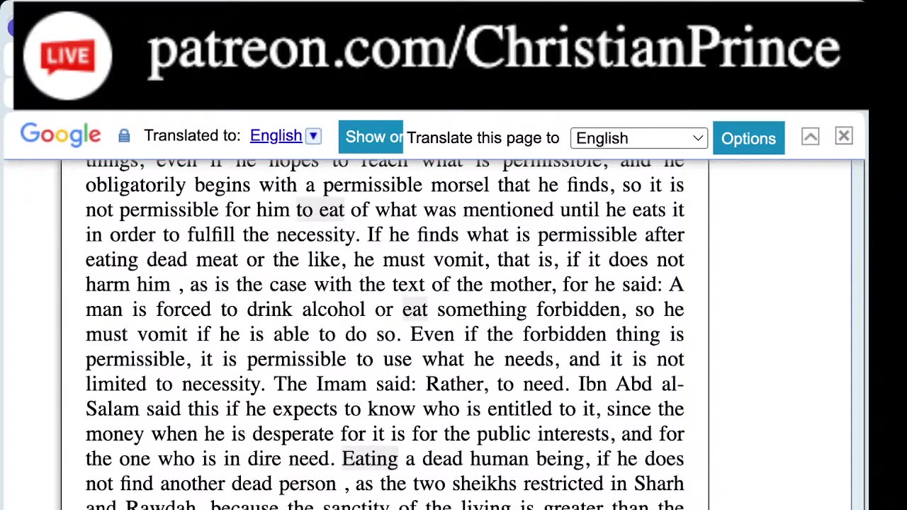 Christian Prince we cannot take what muslims say they lie