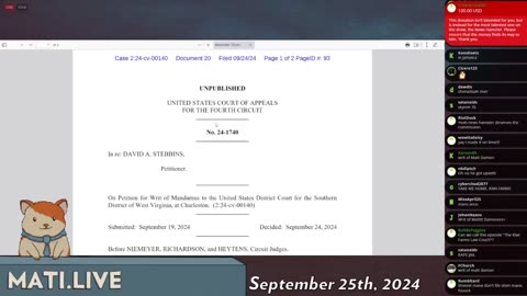 Stebbins writ denied - Mad at the Internet (September 24, 2024)