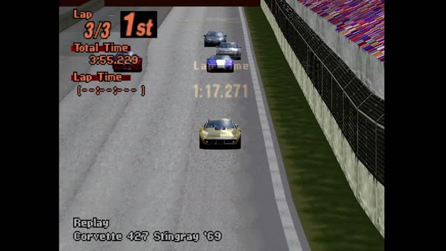 Gran Turismo 2- Corvette 427 Stingray '69 (Mid-Field Raceway)