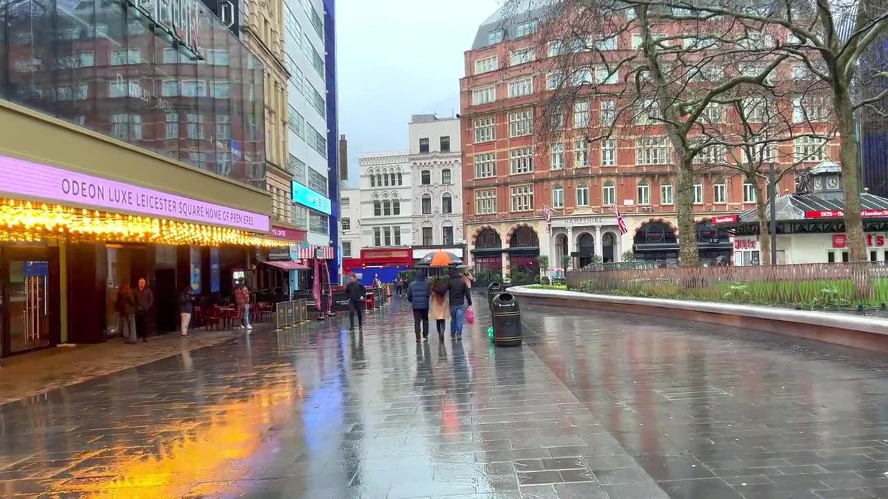 2 hours of London Rain ☔️ London Rain Walk Compilation | Day/Night Rain [4K HDR]