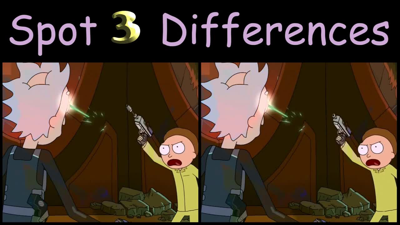 Rick and Morty || Spot the differences