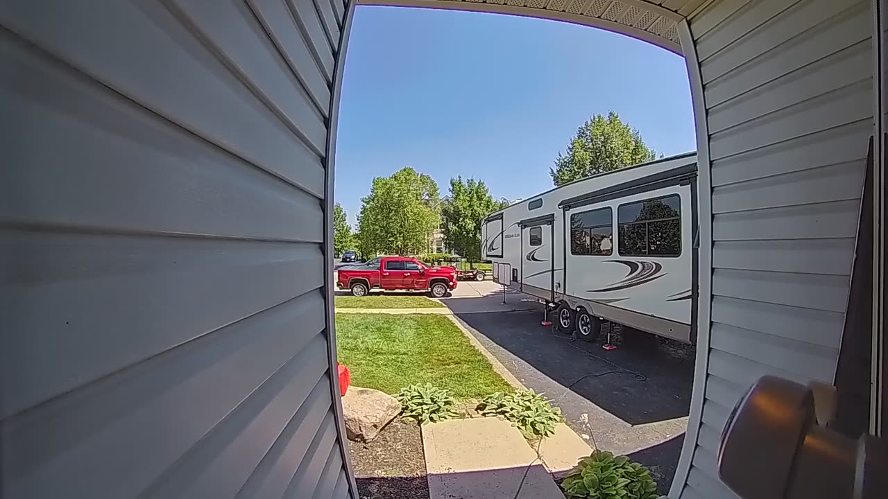 Mom Trips Following Son Out Door