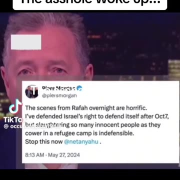 PIERS MORGAN HAS FOUND HIS HUMANITY