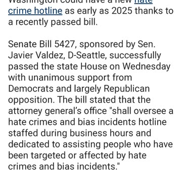 Washington State attacks 1st amendment