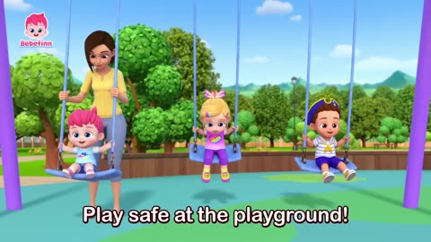 Ouch! Playground Safety Song | EP117 | Bebefinn Nursery Rhymes for Kids