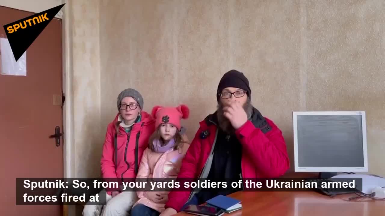 Ukrainian army attacking their own people and blaming Russian army