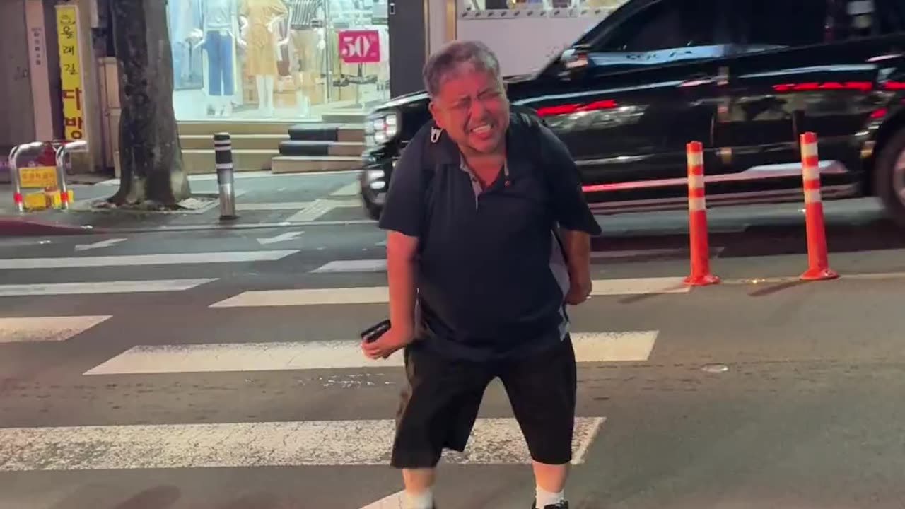 Agitated Man Can't Hail A Taxi