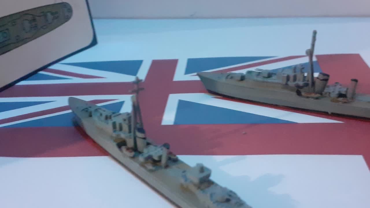 Tribal Class Destroyer,2 Airfix waterline ships