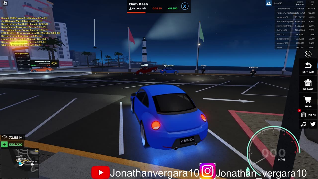 roblox car racing simulator gameplay