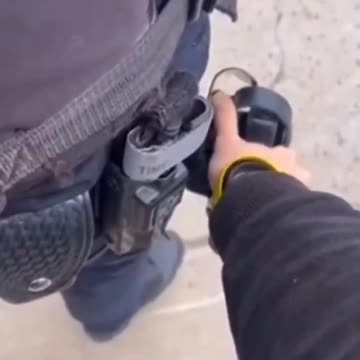 There's no way - Unholstering a police officer's weapon?