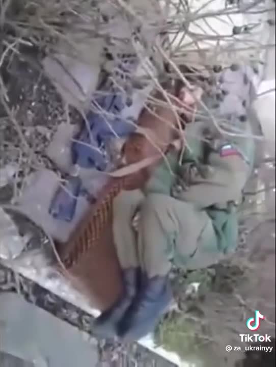 Russian Soldier Sleeping