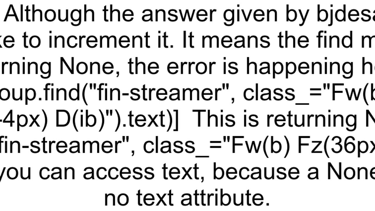 AttributeError 39NoneType39 object has no attribute 39text39 while Web scraping