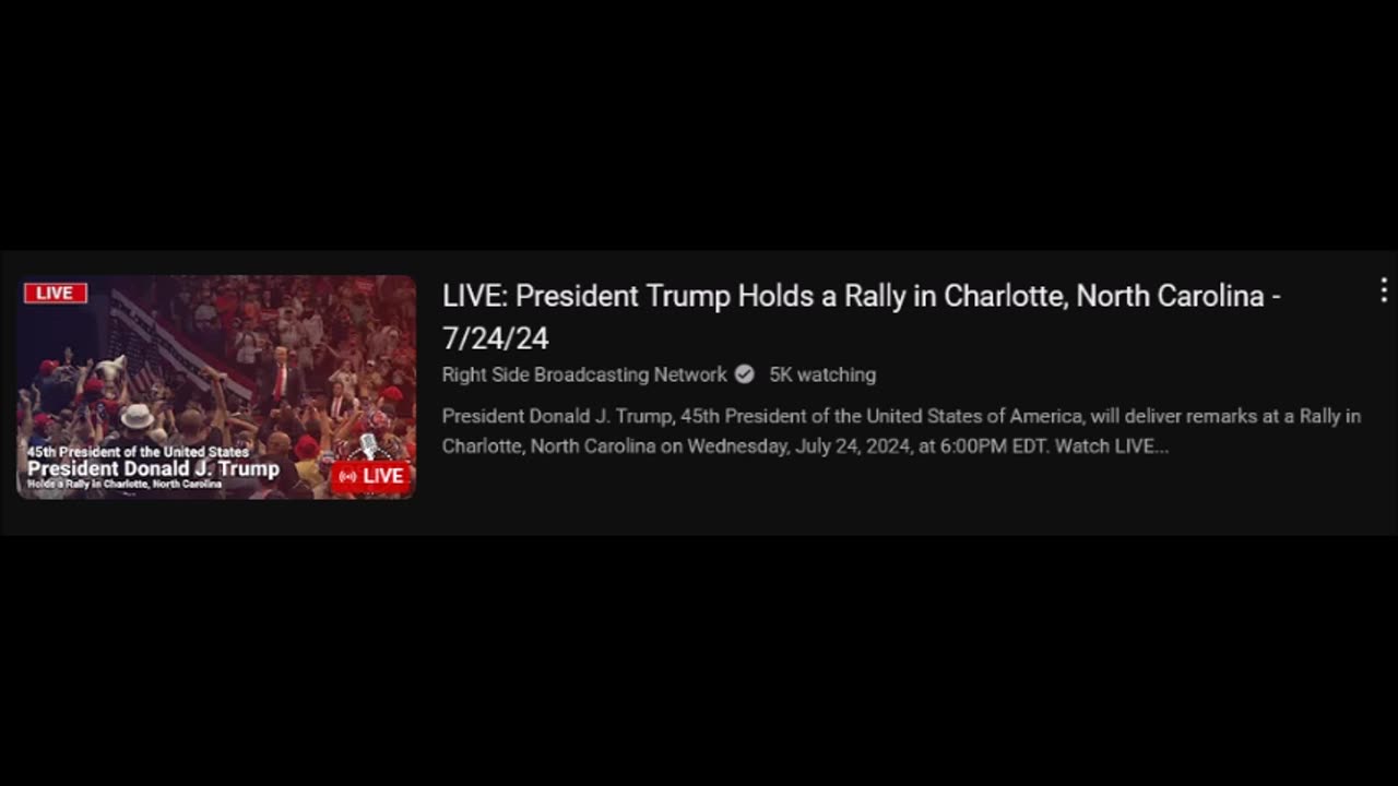 LIVE: President Trump Holds a Rally in Charlotte, North Carolina - 7/24/24