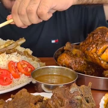 🍗🍗 Specie Mutton Carry with Rice Eating Fast Fast So Hot 🤣🤣