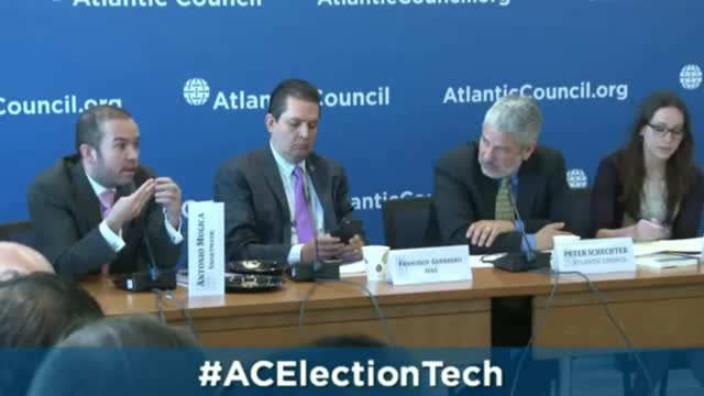 Smartmatic CEO Antonio Mugica at the Atlantic Council 2016