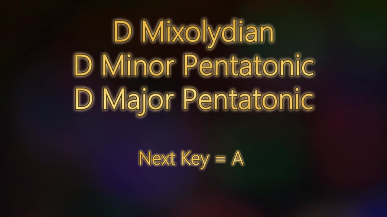 Mixolydian Backing Track w/ Key Changes ~ Keys D and A