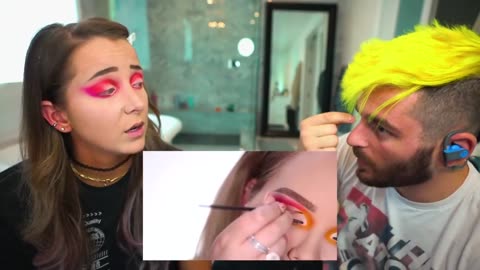 My Boyfriend Guides Me Through A Makeup Tutorial