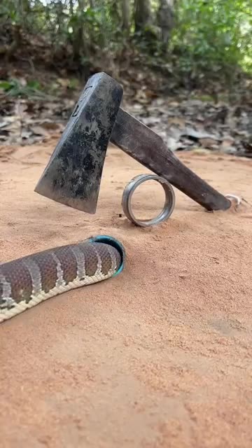 DIY Snake Trap using Axe &hole with pvc