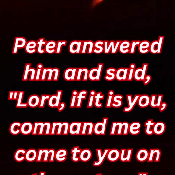 "Peter Walks on Water: A Leap of Faith" Matthew 14:28,29.#shortvideo #short #youtubeshorts #ytshorts