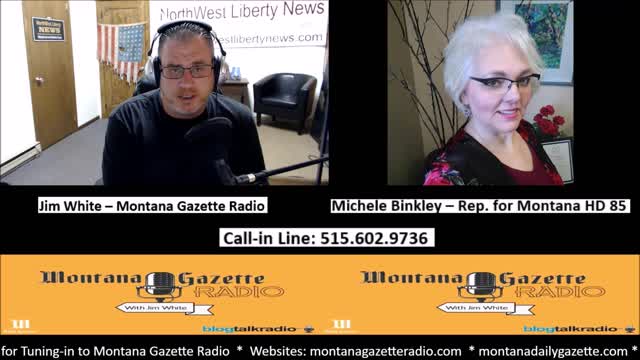 Montana Gazette Radio – Rep. Michele Binkley (HD 85) Joins me Live