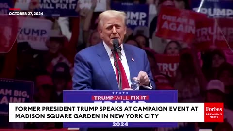 Trump Announces New Policy At Madison Square Garden Rally- 'Tax Credit For Family Caregivers'