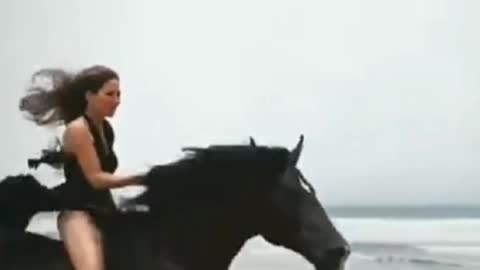 cavalo mais rápido da praia 😜#shorts