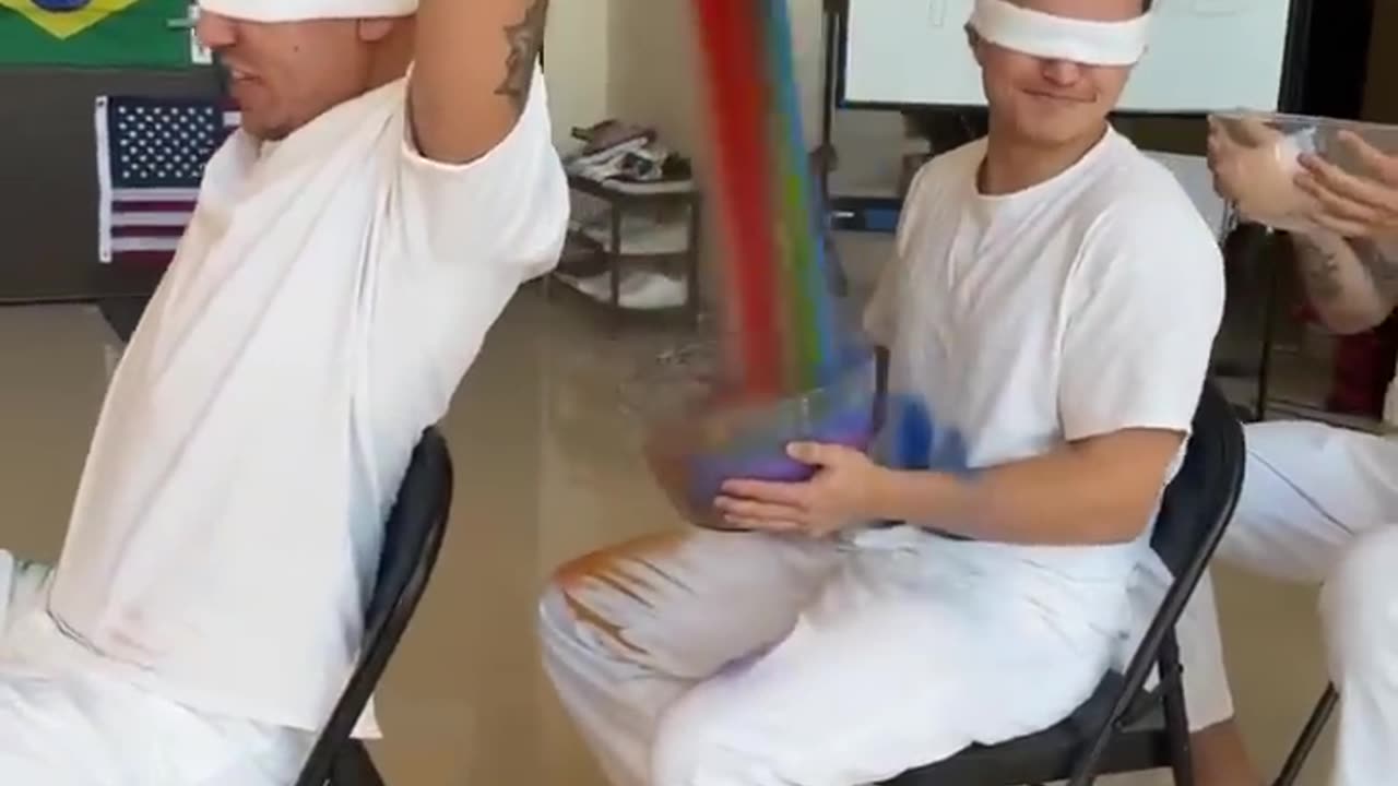 Fill The Cup with Rainbow Sand Challenge