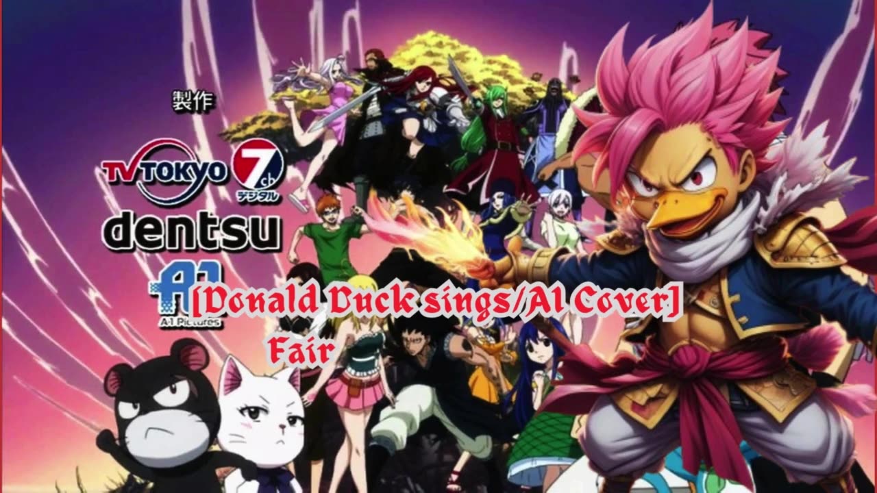 [Donald Duck sings/AI Cover] Fairy Tail Opening 23 | lol - power of the dream