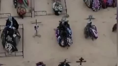 Ukraine media published a video of Cemetery🪦