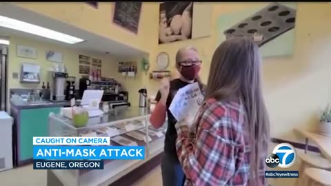 2 arrested after violent attack over face masks caught on video | ABC7