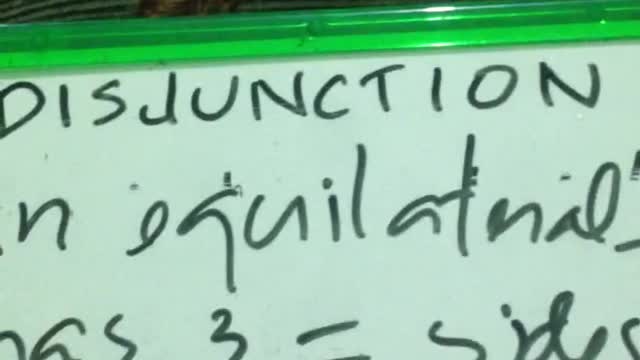 A lecture on Disjunction