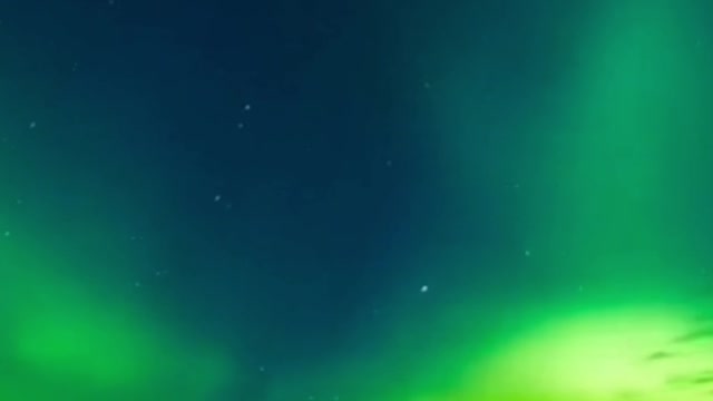 Green Swaying Lights Around Mountain - Peaceful And Ambient Relaxation Music