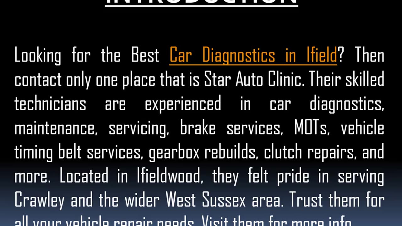 One of the Best Car Diagnostics in Ifield