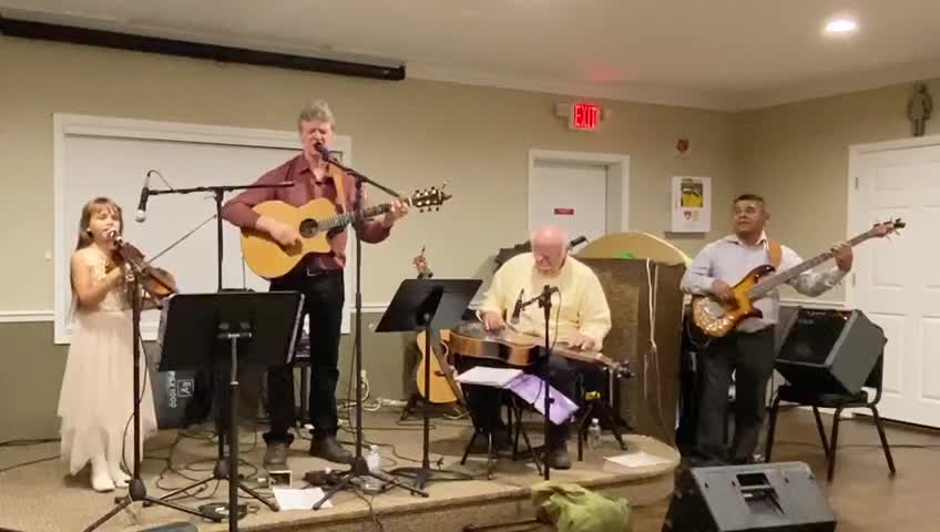 Beyond the Rain - sung by 8 year old Elizabeth Ayres with Dean Johnson, Jack Metzger & Abel Tapia