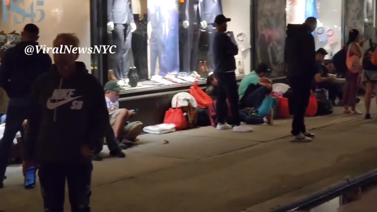 ⚠️Footage of the migrant crisis in NYC. This situation is far from normal.