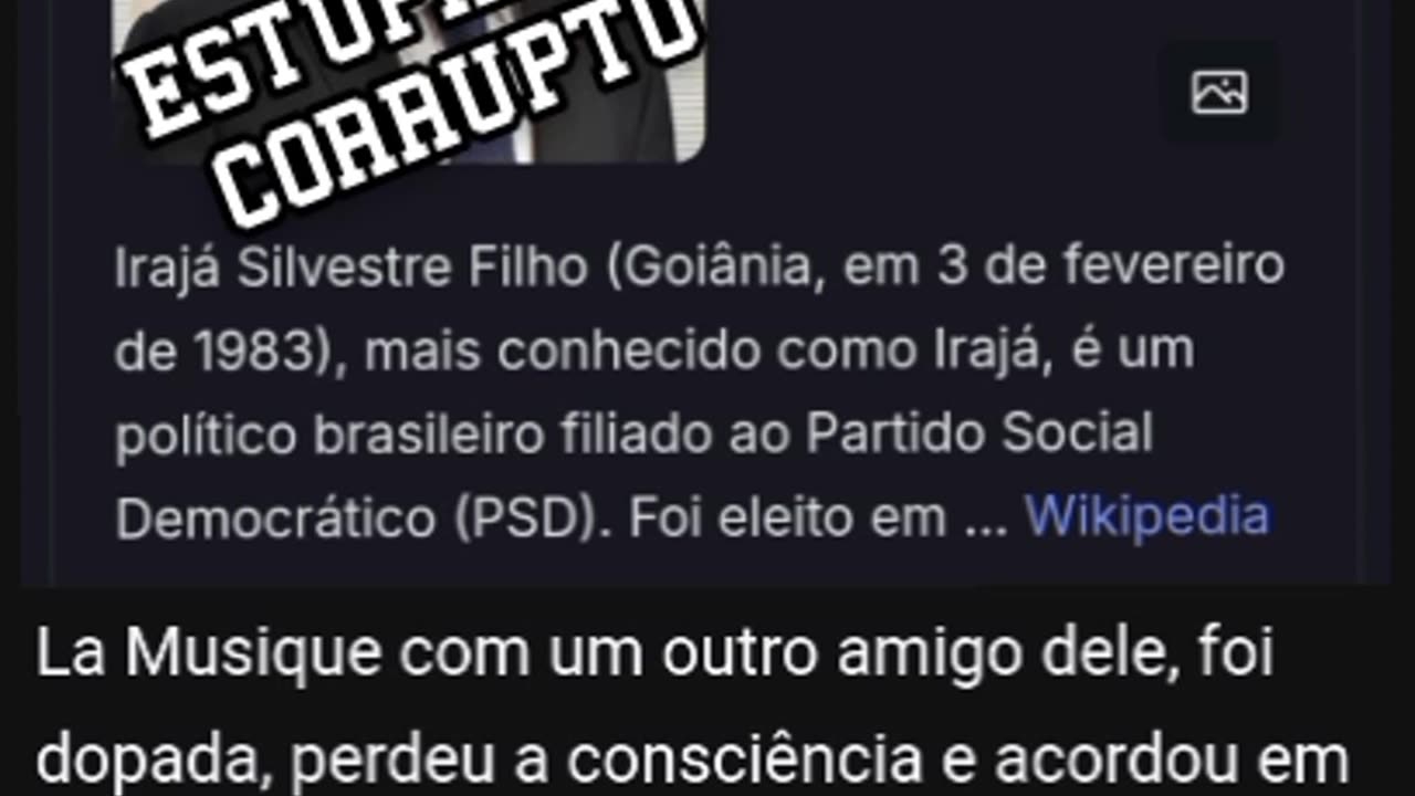 Irajá Silvestre Filho estuprador corrupto do PSD